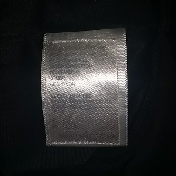 Black leggings with mesh details, wide waistband - Picture 7 of 8